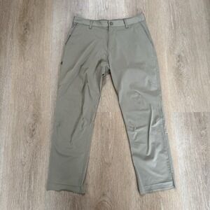 Rhone Commuter Pants Mens 33 (Fits 33x29)‎ Khaki Preppy Chino Performance Casual